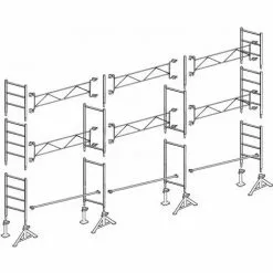 Échafaudage Altrad 49 Maçon 60 M²