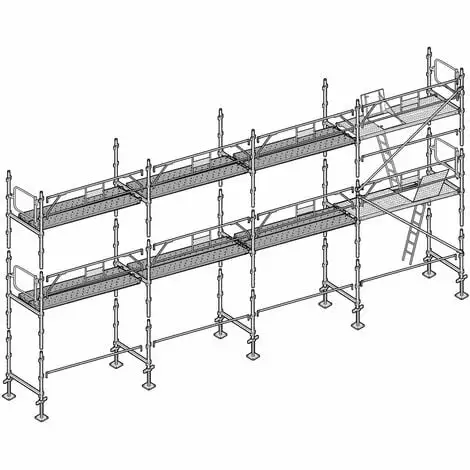Échafaudage Altrad Façadier 78 M² 1 Échafaudage Altrad Façadier 78 M²