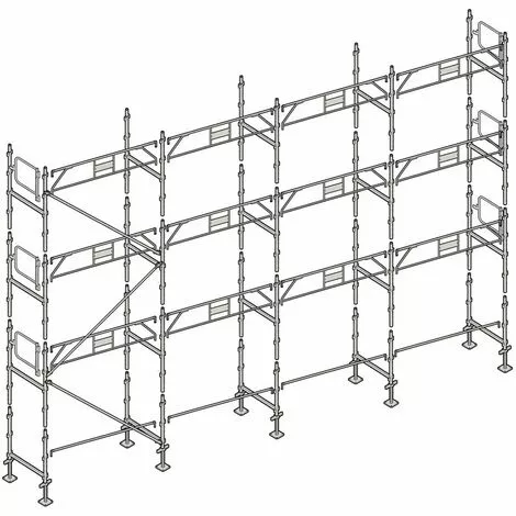 Échafaudage Altrad Façadier 104 M² 1 Échafaudage Altrad Façadier 104 M²