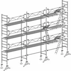 Échafaudage Altrad 49 Maçon 80 M²